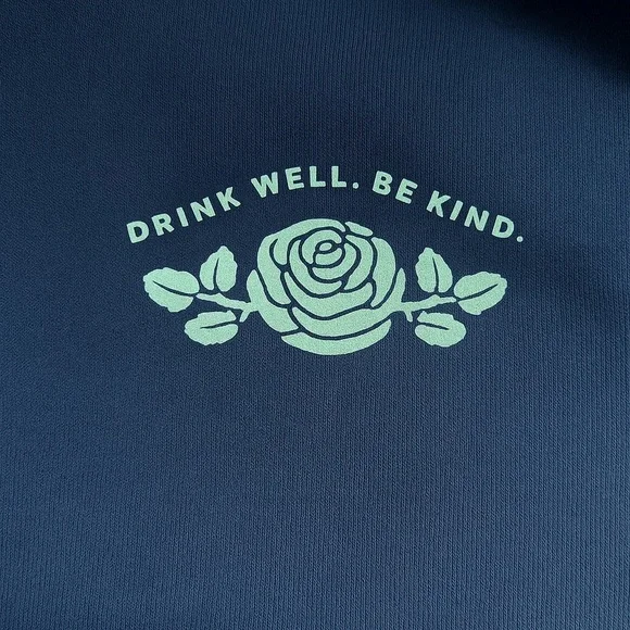 Boozewater Martha’s Vineyard Hoodie Bella Canvas Men’s Large Edgartown navy blue - Picture 3 of 7